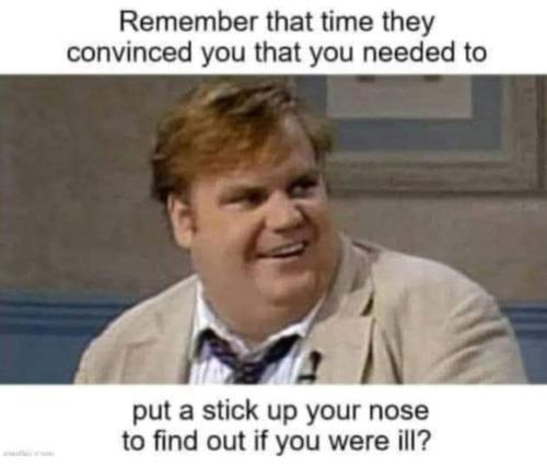 put a stick up your nose