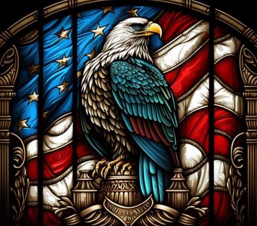 Eagle and Flag USA