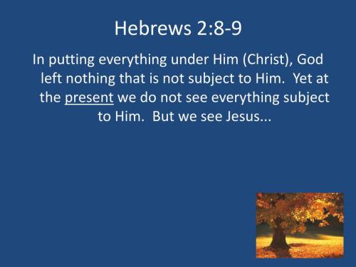 Hebrews 2_8-9