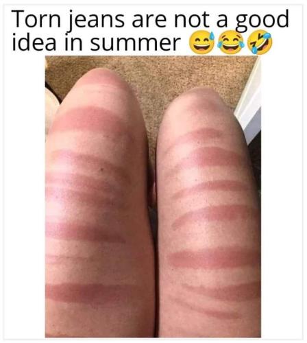 torn jeans and summer