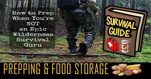 Prepper supplies food storage