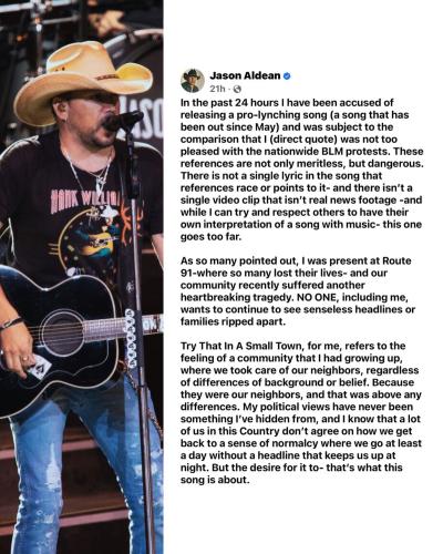 Jason Aldean's response