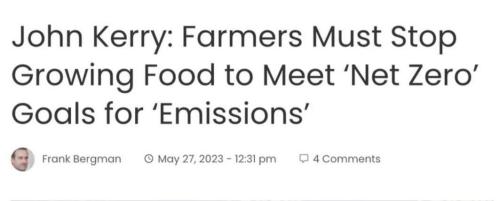 stop growing food
