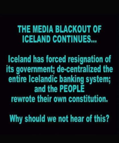media blackout in Iceland