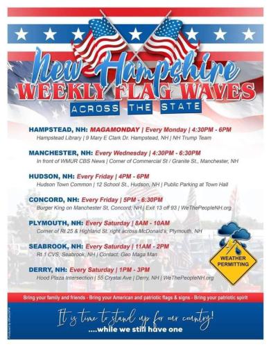 New Hampshire - Weekly Flag Waves Across the State