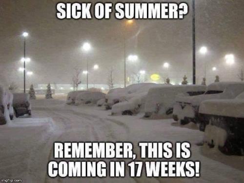 sick of summer