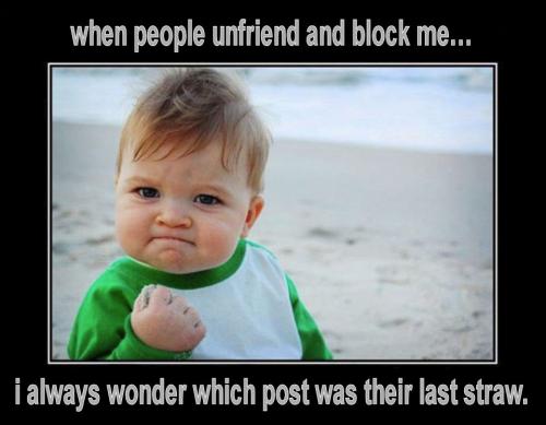 unfriended and blocked me