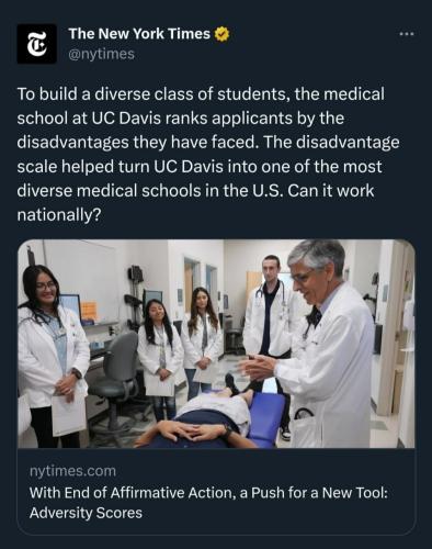 Affirmative action disadvantaged