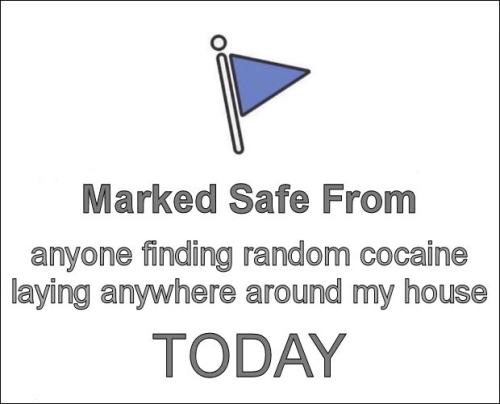 anyone finding randon cocaine laying anywhere around me house