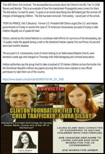 CLINTON CHILD TRAFFICKER