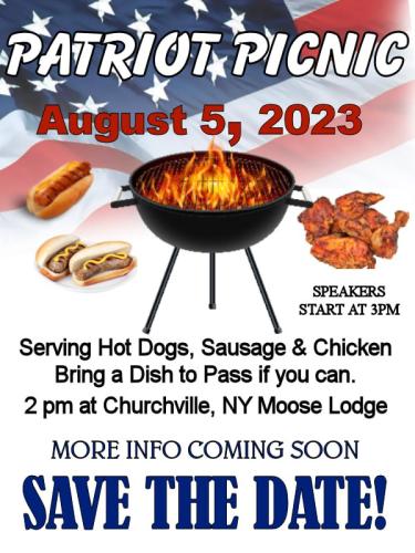 Churchville, New York - Aug 5, 2023 - Patriot Picnic