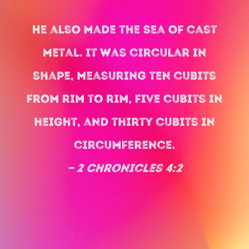 2 Chronicles 4_2