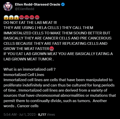 ! Lab Meat Warning!