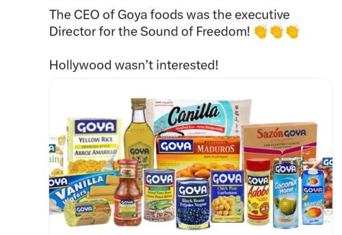 Goya Foods Sound of freedom