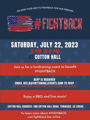 Yemassee, South Carolina - July 22, 2023 - #FIGHTBACK