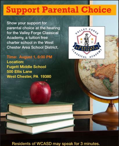 West Chester, Pennsylvania - Aug 1, 2023  - Support Parental Choice