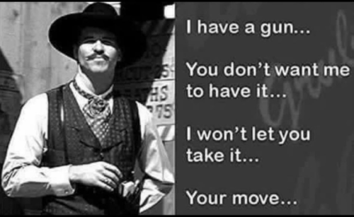 Doc Holiday on guns