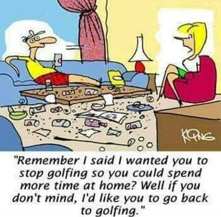 go back to golfing