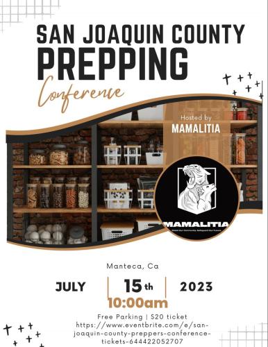 San Joaquin County, California - July 15, 2023 - Prepping Conference