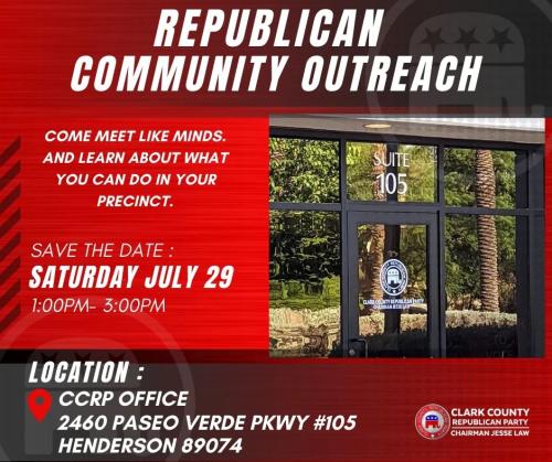 Henderson, Nevada – July 29, 2023 – Republican Community Outreach