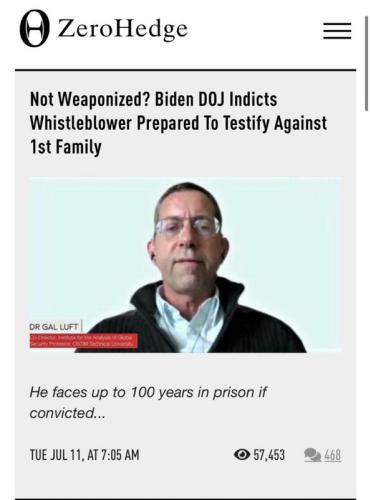 Biden DOJ Whistleblower