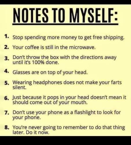 noted to myself