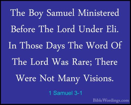 1 Samuel 3_1