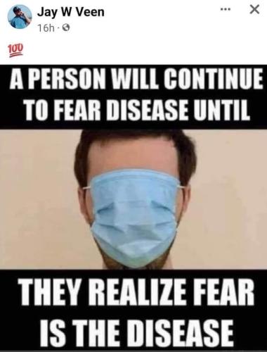 Fear is the disease