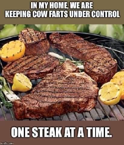 one steak at a time