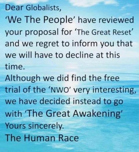 dear globalists