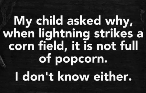 not full of popcorn