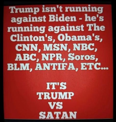Trump vs satan