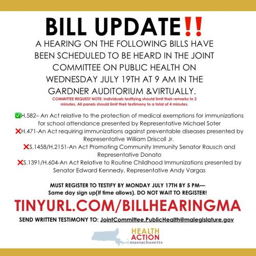 Massachusetts - Bill Update - Action Required by July 17, 2023