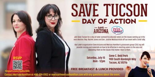 Tucson, Arizona - July 15, 2023 - Save Tuscon - Day of Action