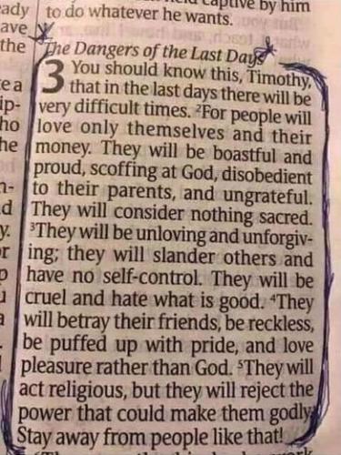 the dangesr of the last days