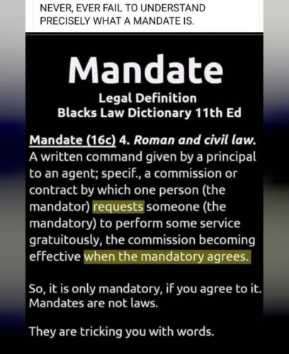 Mandate definition