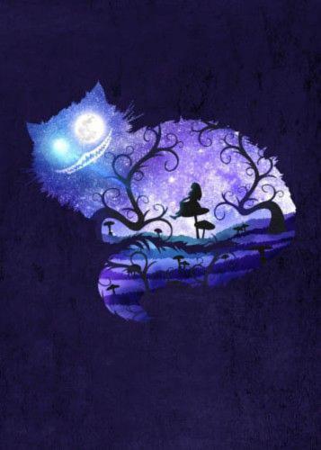 HD-wallpaper-cheshire-and-alice-alice-cheshire-wonderland-disney-night-mushroom-trees-fantasy-silhouette