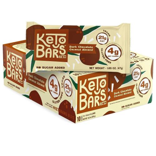 Perfect Keto - Dark Chocolate Coconut Almond Bars