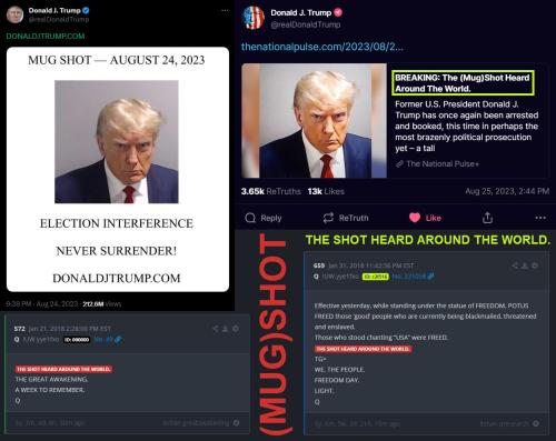 Trump Mug Shot Tweet Comms - The Mug Shot Heard Around The World