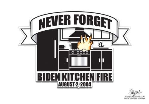 biden kitchen fire