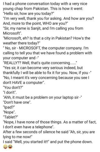 no computer