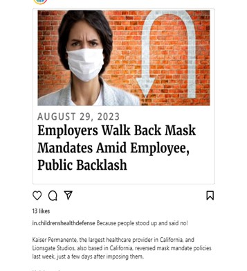 California - Aug 2023 - The Power of Saying NO to New Mask Mandates