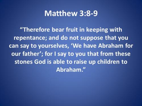 Matthew 3_8-9
