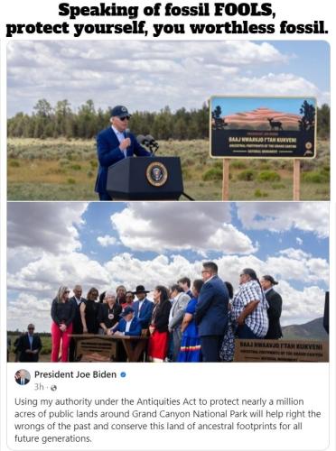 Speaking of fossil FOOLS, protect yourself, you worthless fossil.