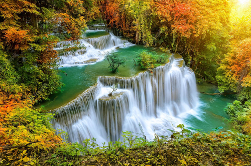 Fresh Waterfall in National Park