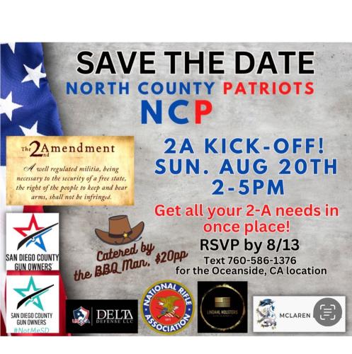 Oceanside, California – Aug 20, 2023 – Meeting of North County Patriots