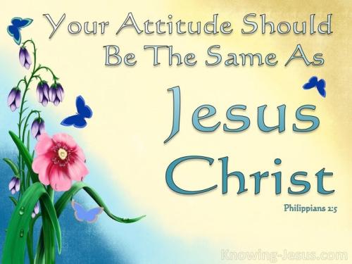 Philippians 2-5 Let Your Attitude Be Like Christ yellow check