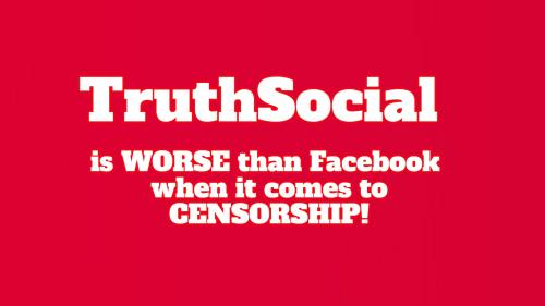 TruthSocial is WORSE than facebook