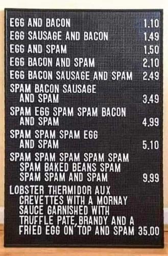 spam and more spam