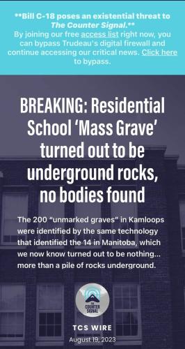 residential schools hoax
